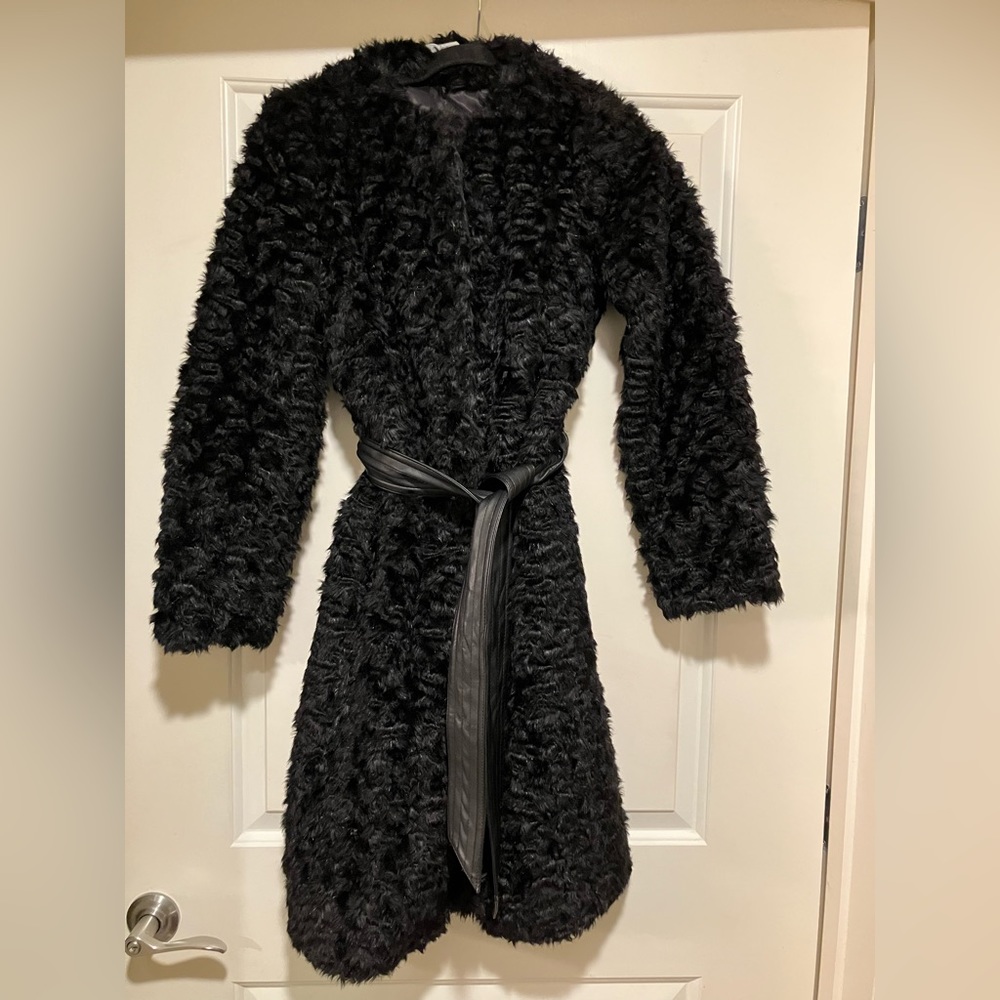 Faux fur coat